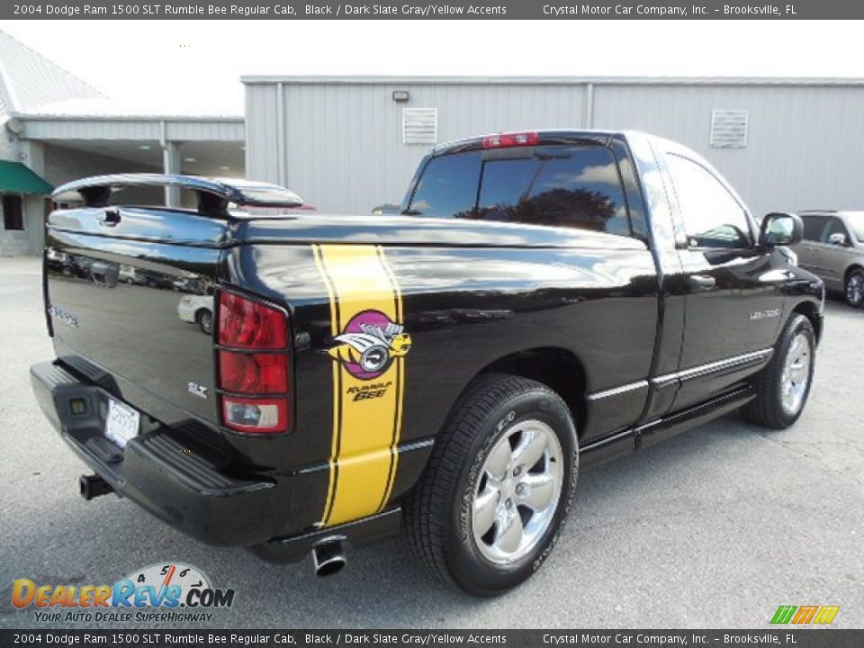 2004 Dodge Ram 1500 SLT Rumble Bee Regular Cab Black / Dark Slate Gray/Yellow Accents Photo #8