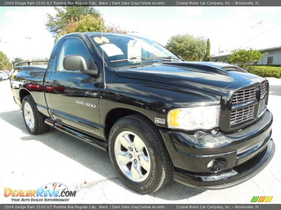 Front 3/4 View of 2004 Dodge Ram 1500 SLT Rumble Bee Regular Cab Photo #10