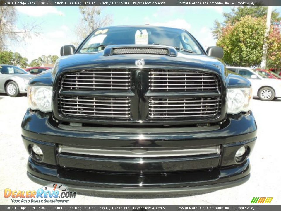 2004 Dodge Ram 1500 SLT Rumble Bee Regular Cab Black / Dark Slate Gray/Yellow Accents Photo #14