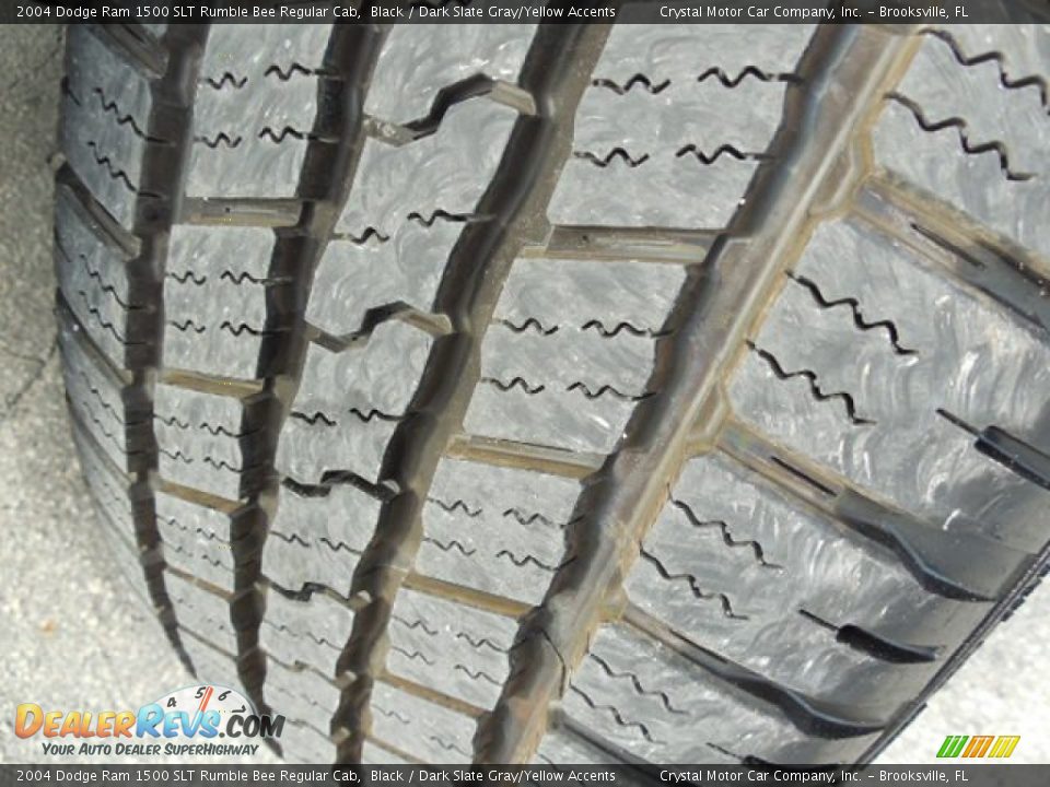 2004 Dodge Ram 1500 SLT Rumble Bee Regular Cab Black / Dark Slate Gray/Yellow Accents Photo #16