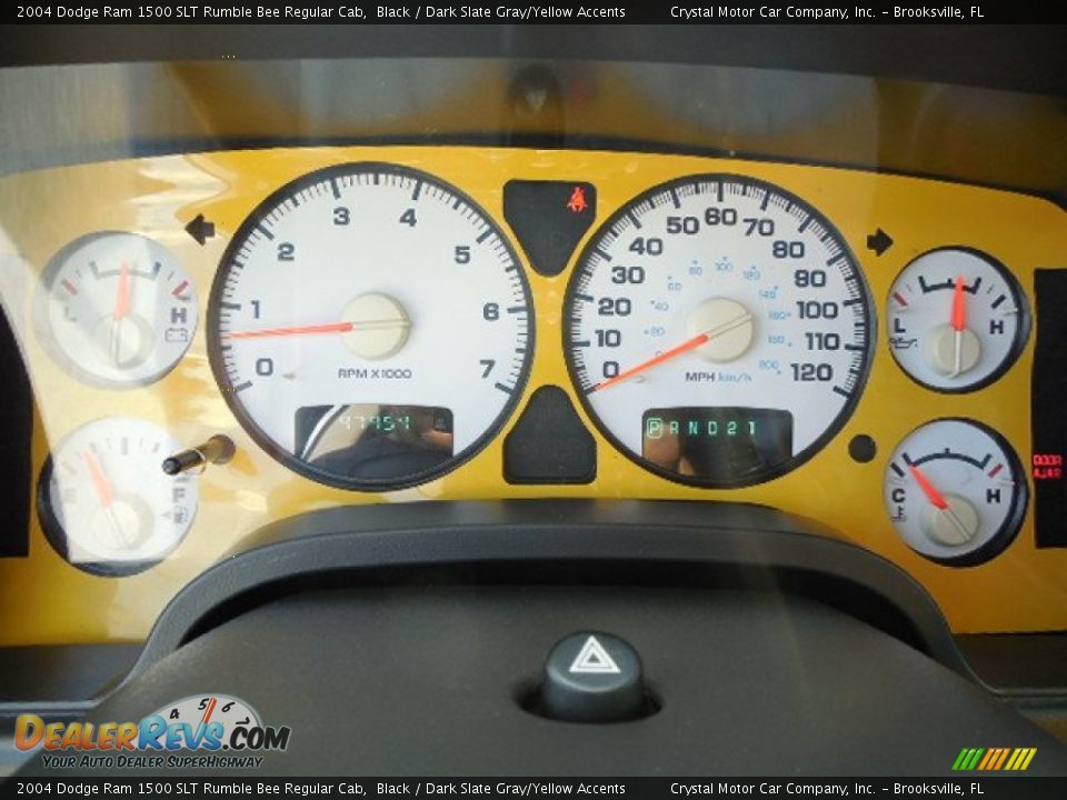 2004 Dodge Ram 1500 SLT Rumble Bee Regular Cab Gauges Photo #19