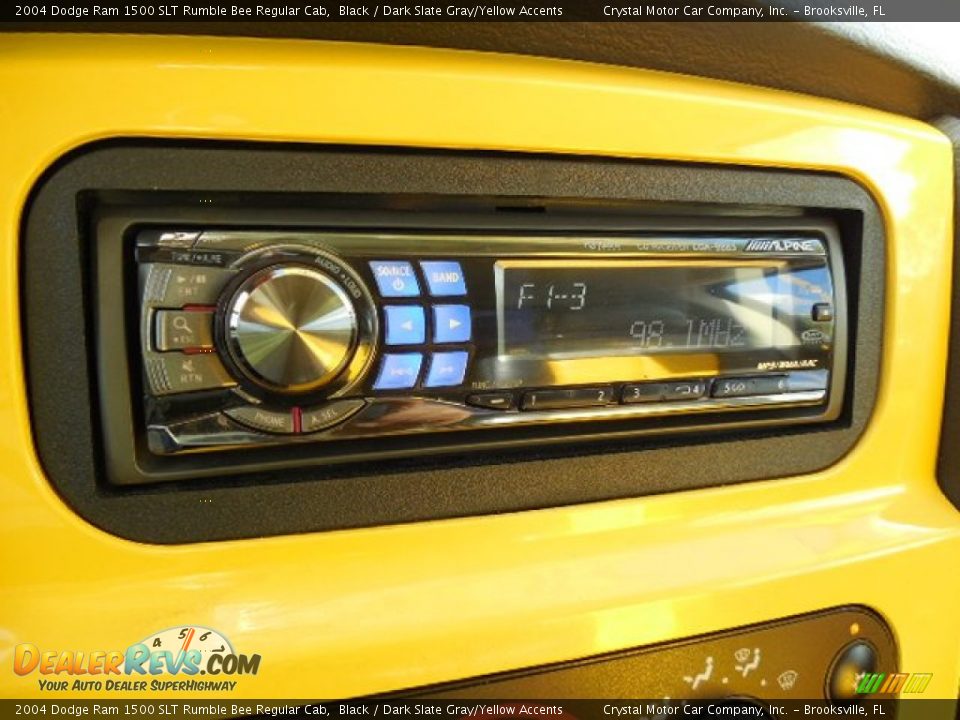 2004 Dodge Ram 1500 SLT Rumble Bee Regular Cab Black / Dark Slate Gray/Yellow Accents Photo #20