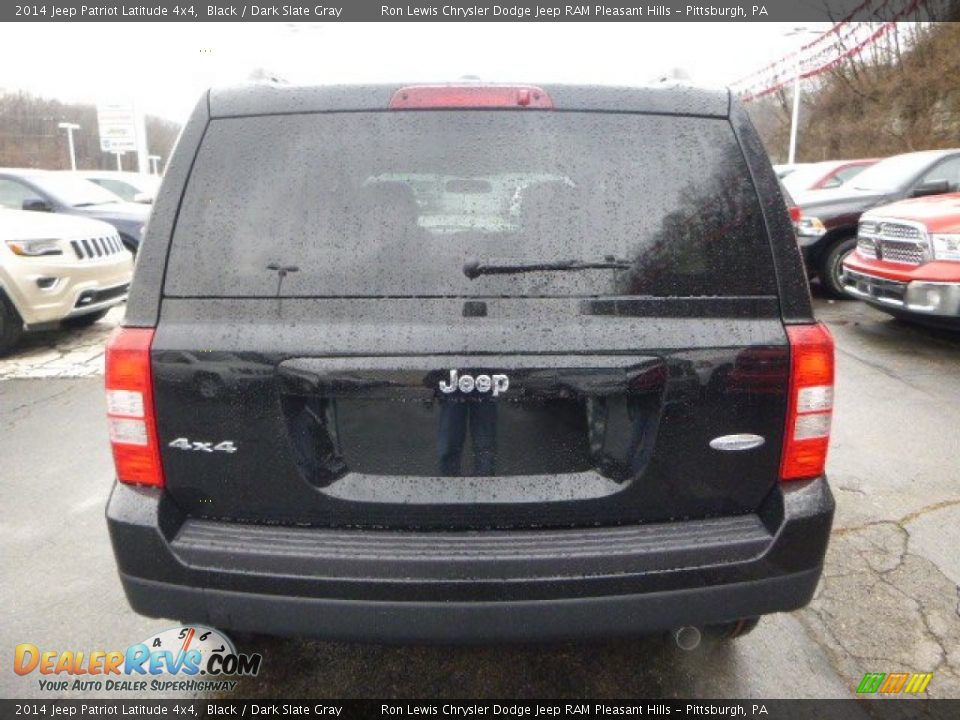 2014 Jeep Patriot Latitude 4x4 Black / Dark Slate Gray Photo #4