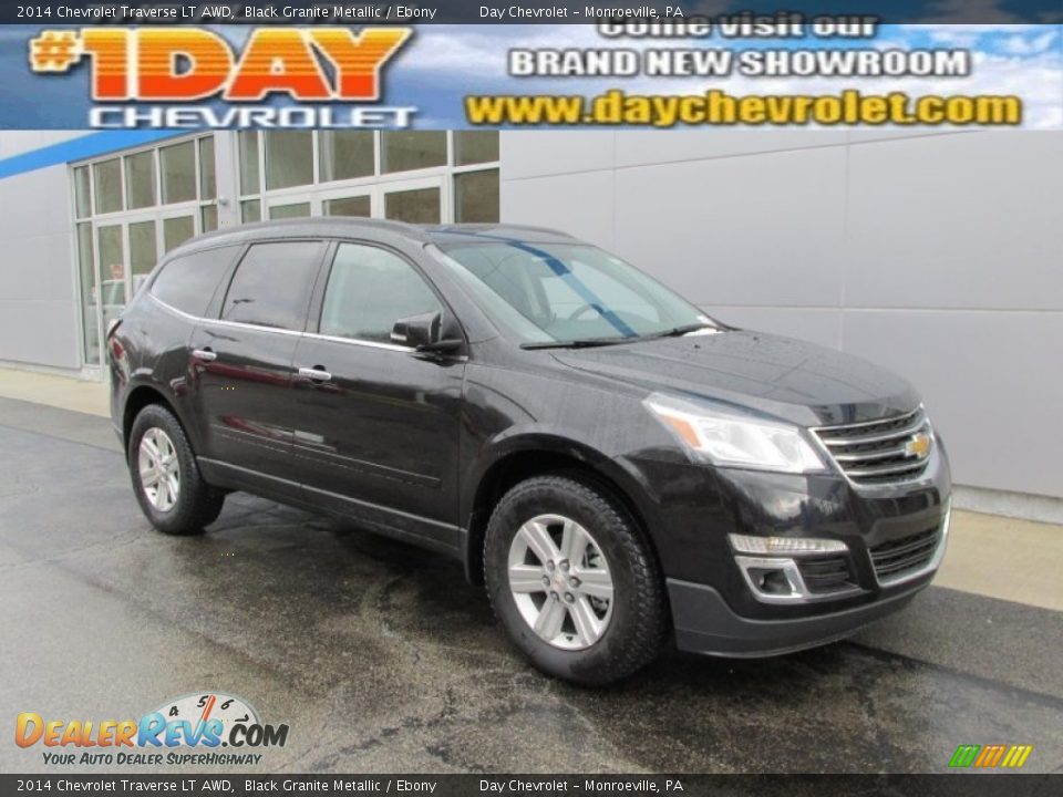 2014 Chevrolet Traverse LT AWD Black Granite Metallic / Ebony Photo #1