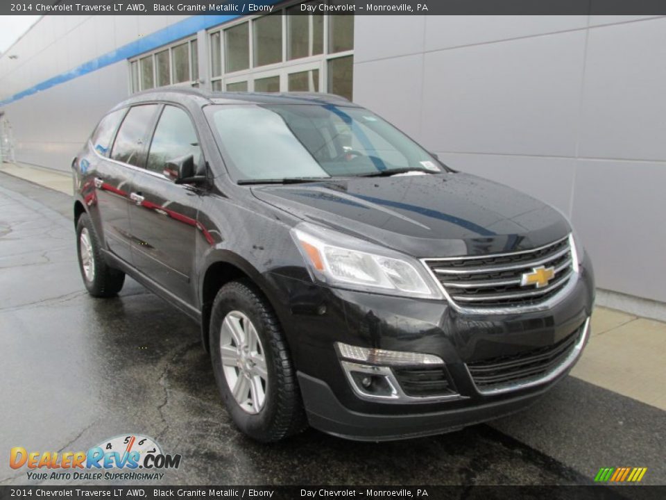 2014 Chevrolet Traverse LT AWD Black Granite Metallic / Ebony Photo #10