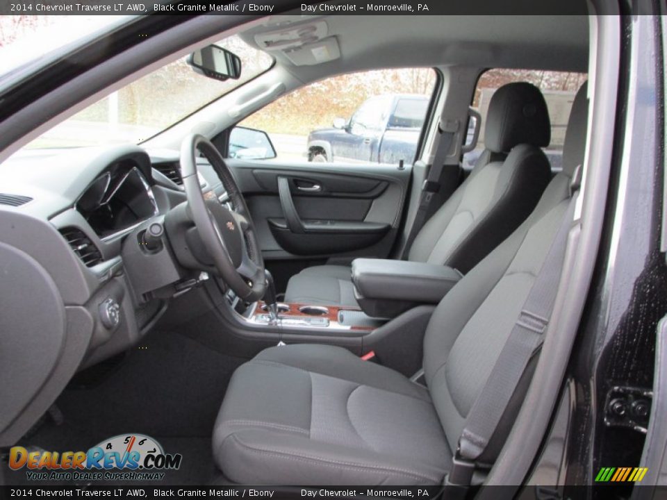 2014 Chevrolet Traverse LT AWD Black Granite Metallic / Ebony Photo #12