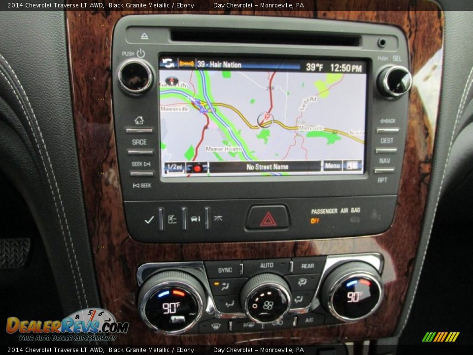 2014 Chevrolet Traverse LT AWD Black Granite Metallic / Ebony Photo #17