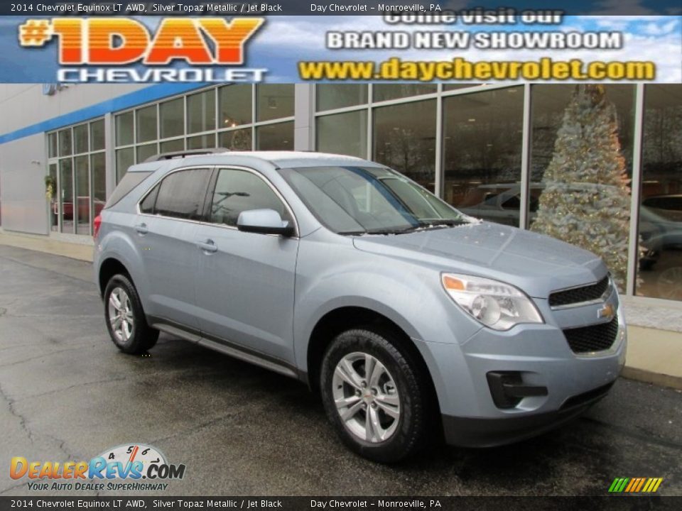 2014 Chevrolet Equinox LT AWD Silver Topaz Metallic / Jet Black Photo #1