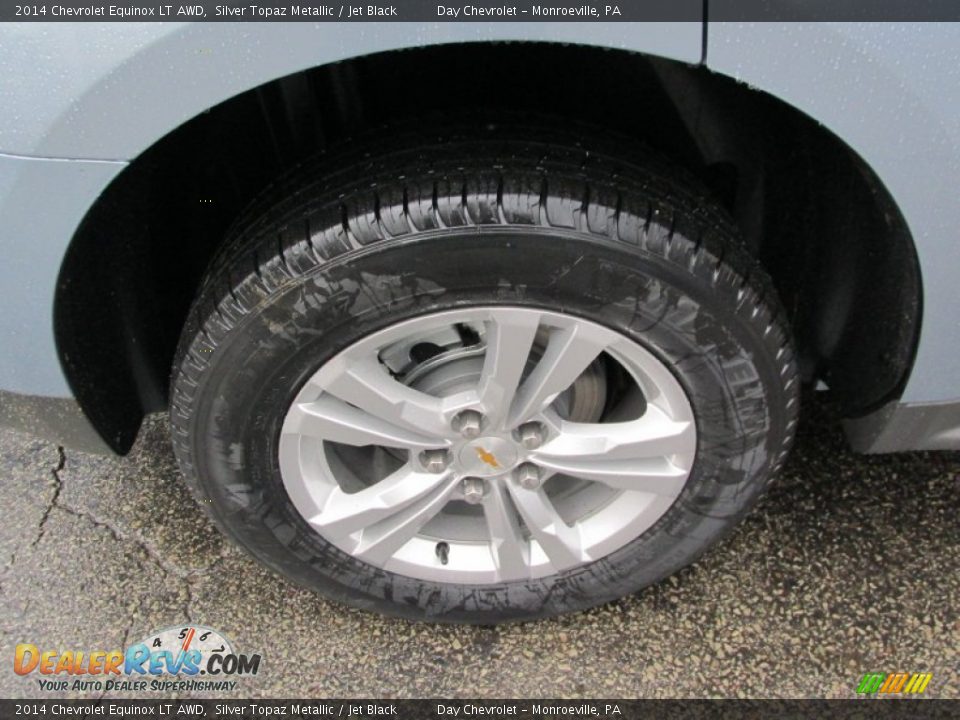 2014 Chevrolet Equinox LT AWD Silver Topaz Metallic / Jet Black Photo #3
