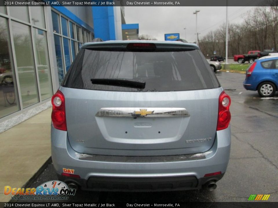 2014 Chevrolet Equinox LT AWD Silver Topaz Metallic / Jet Black Photo #5