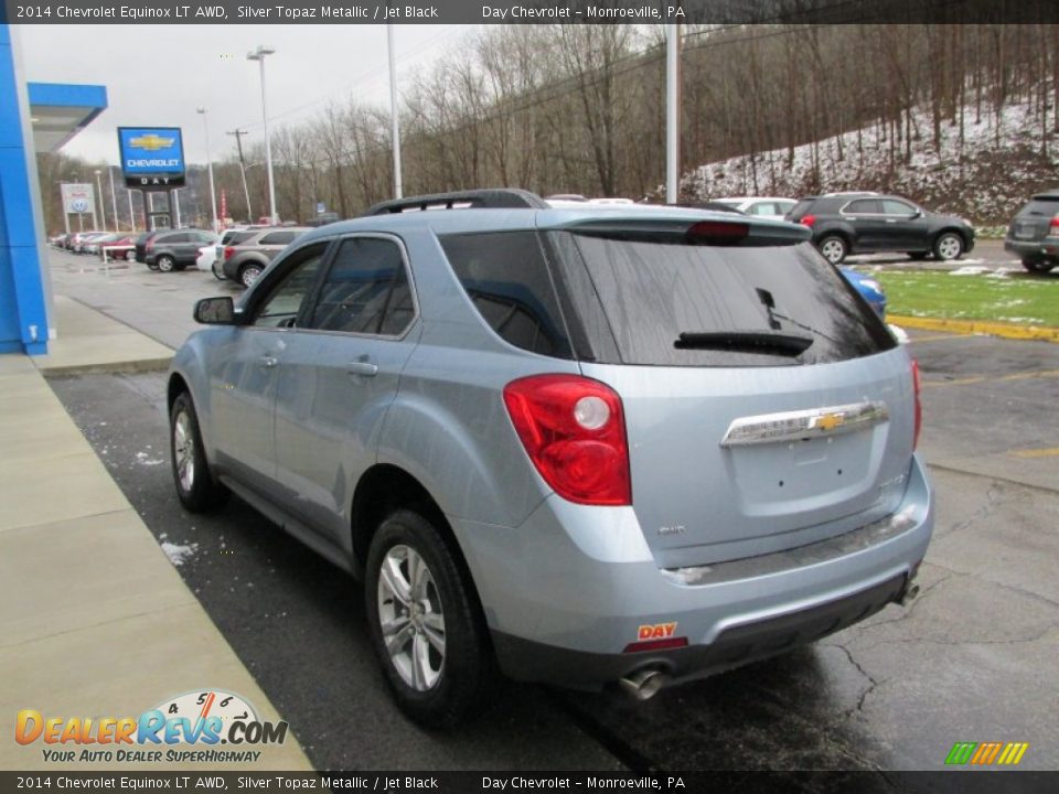 2014 Chevrolet Equinox LT AWD Silver Topaz Metallic / Jet Black Photo #7