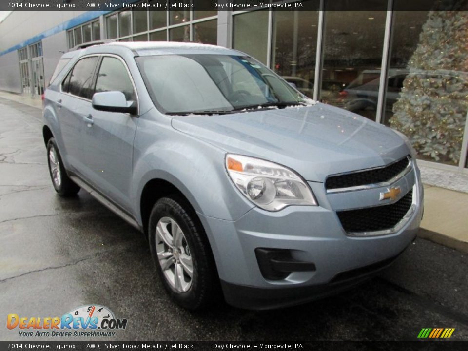 2014 Chevrolet Equinox LT AWD Silver Topaz Metallic / Jet Black Photo #10