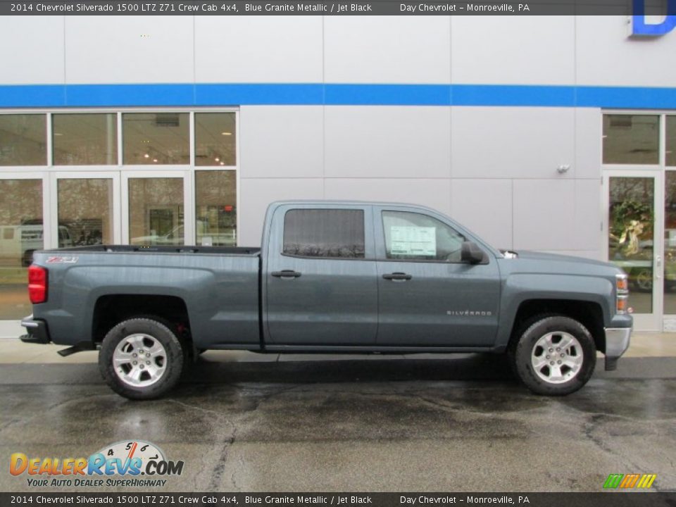 2014 Chevrolet Silverado 1500 LTZ Z71 Crew Cab 4x4 Blue Granite Metallic / Jet Black Photo #2