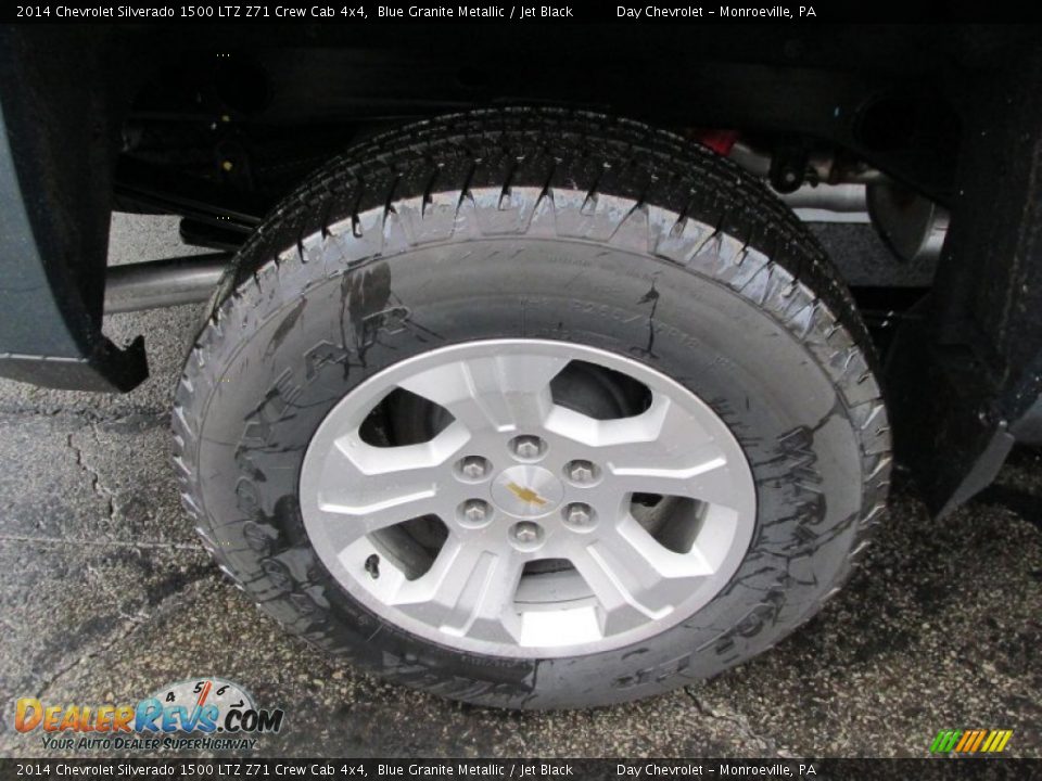 2014 Chevrolet Silverado 1500 LTZ Z71 Crew Cab 4x4 Blue Granite Metallic / Jet Black Photo #3
