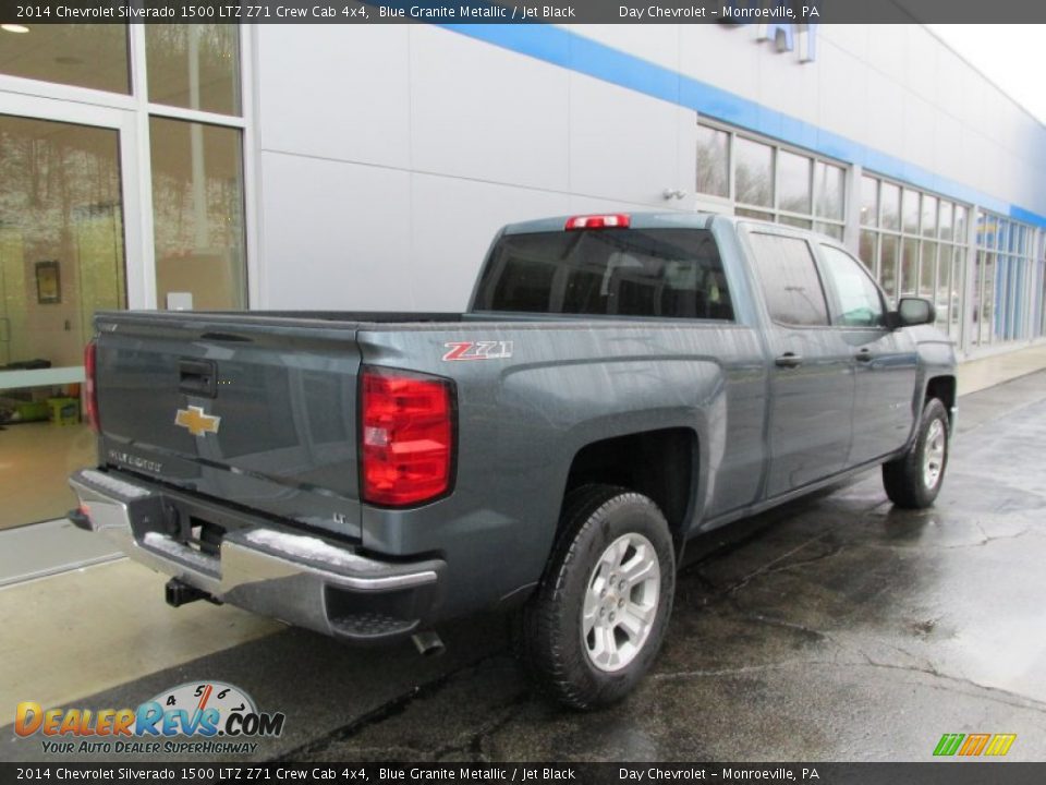 2014 Chevrolet Silverado 1500 LTZ Z71 Crew Cab 4x4 Blue Granite Metallic / Jet Black Photo #4