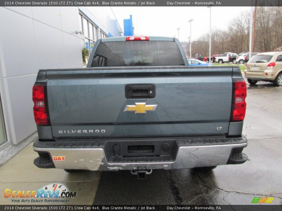 2014 Chevrolet Silverado 1500 LTZ Z71 Crew Cab 4x4 Blue Granite Metallic / Jet Black Photo #5