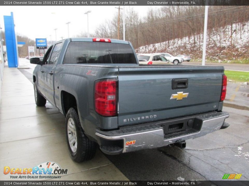 2014 Chevrolet Silverado 1500 LTZ Z71 Crew Cab 4x4 Blue Granite Metallic / Jet Black Photo #7