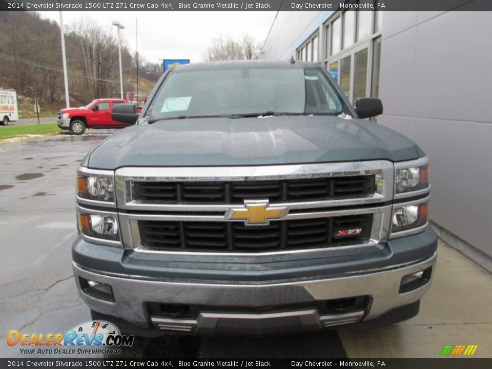2014 Chevrolet Silverado 1500 LTZ Z71 Crew Cab 4x4 Blue Granite Metallic / Jet Black Photo #9