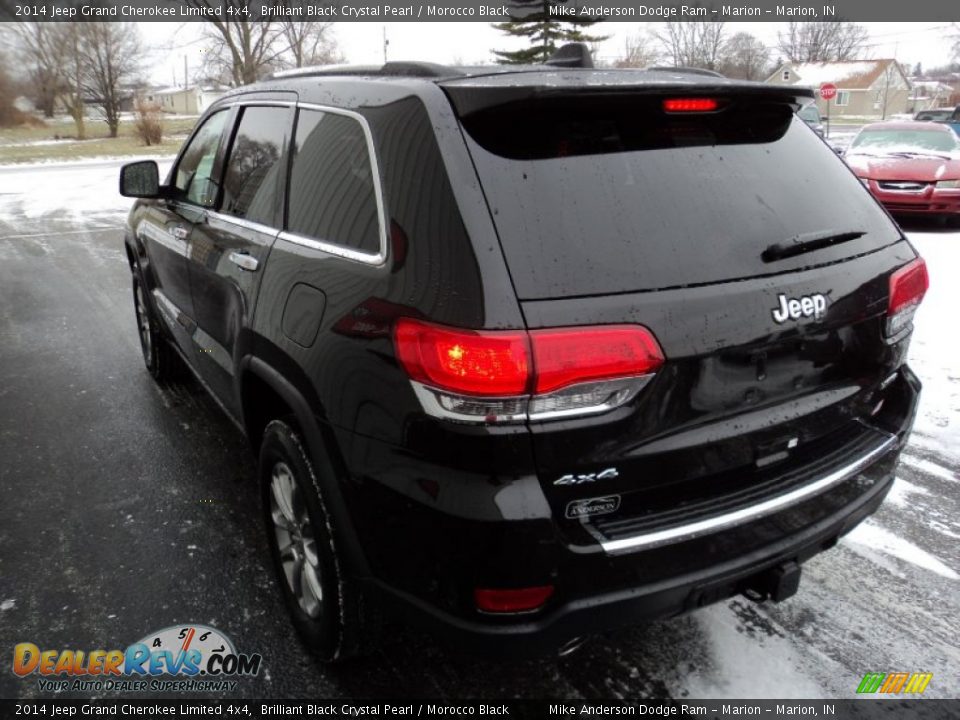 2014 Jeep Grand Cherokee Limited 4x4 Brilliant Black Crystal Pearl / Morocco Black Photo #3