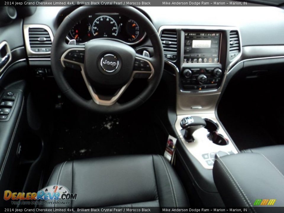 2014 Jeep Grand Cherokee Limited 4x4 Brilliant Black Crystal Pearl / Morocco Black Photo #4