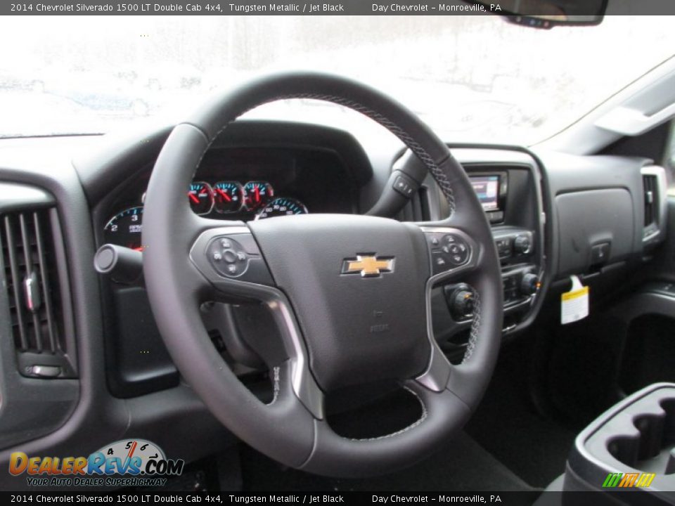 2014 Chevrolet Silverado 1500 LT Double Cab 4x4 Tungsten Metallic / Jet Black Photo #15