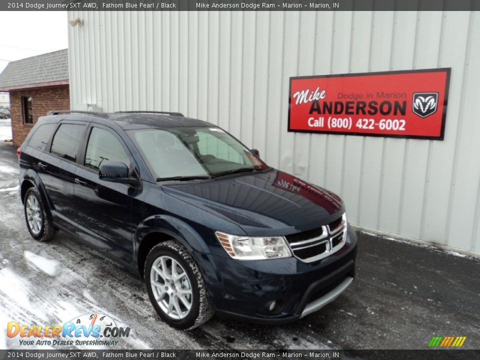 2014 Dodge Journey SXT AWD Fathom Blue Pearl / Black Photo #1
