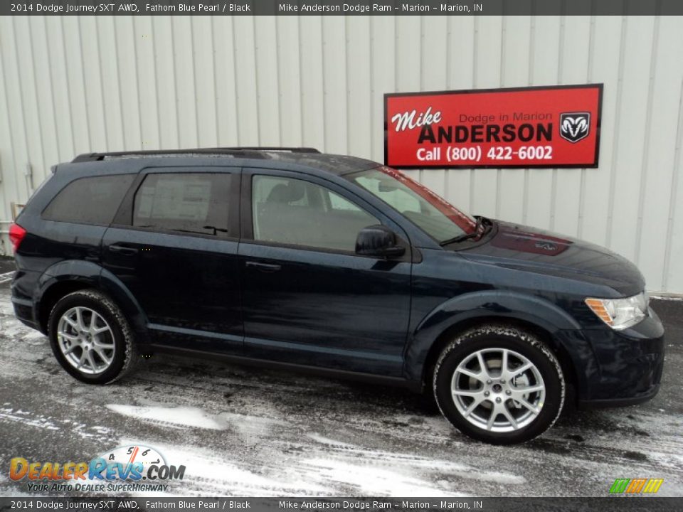 2014 Dodge Journey SXT AWD Fathom Blue Pearl / Black Photo #2