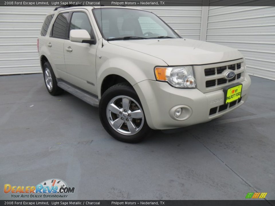 2008 Ford Escape Limited Light Sage Metallic / Charcoal Photo #1