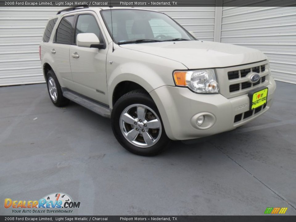 2008 Ford Escape Limited Light Sage Metallic / Charcoal Photo #2