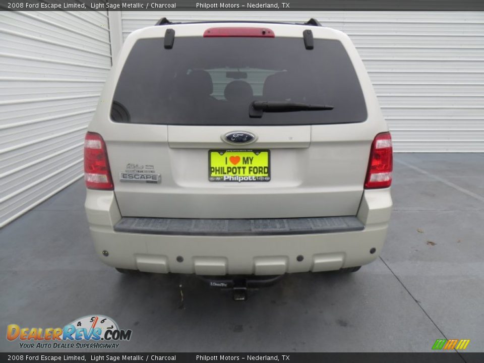 2008 Ford Escape Limited Light Sage Metallic / Charcoal Photo #5