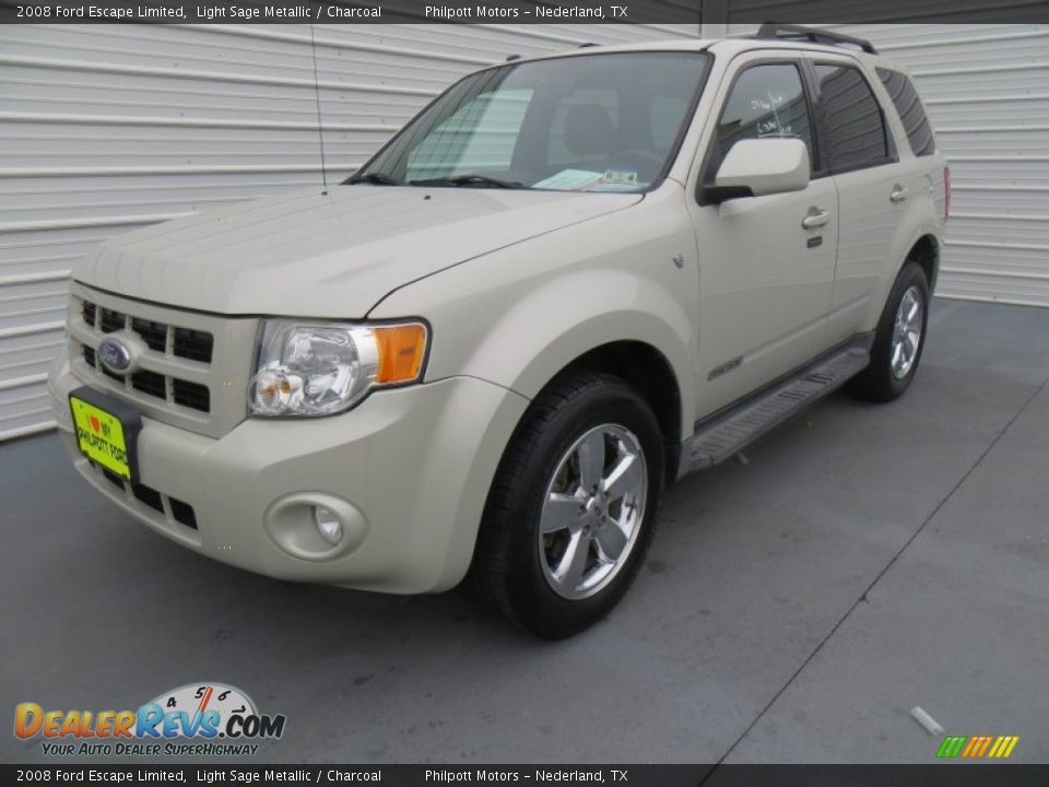 2008 Ford Escape Limited Light Sage Metallic / Charcoal Photo #7