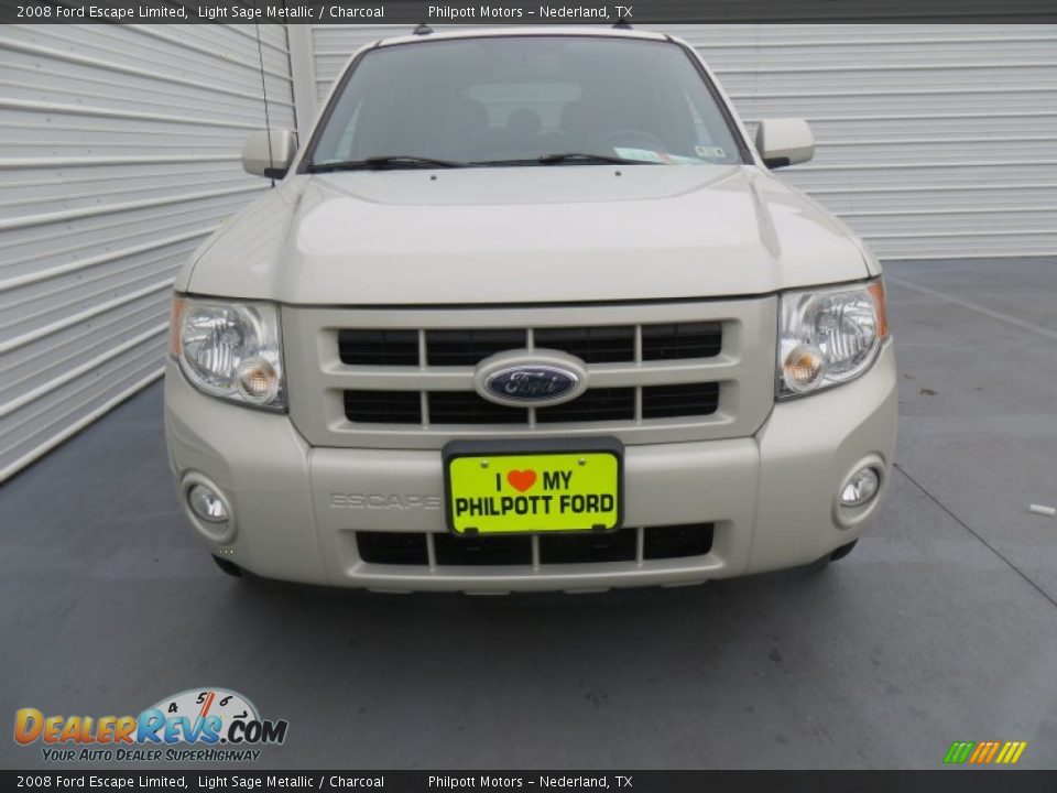 2008 Ford Escape Limited Light Sage Metallic / Charcoal Photo #8