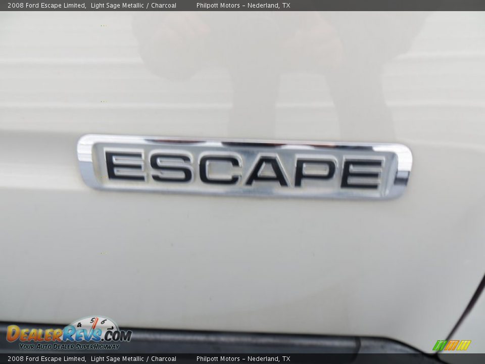 2008 Ford Escape Limited Light Sage Metallic / Charcoal Photo #18