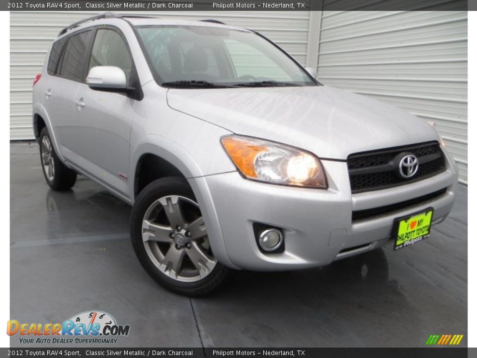2012 Toyota RAV4 Sport Classic Silver Metallic / Dark Charcoal Photo #1