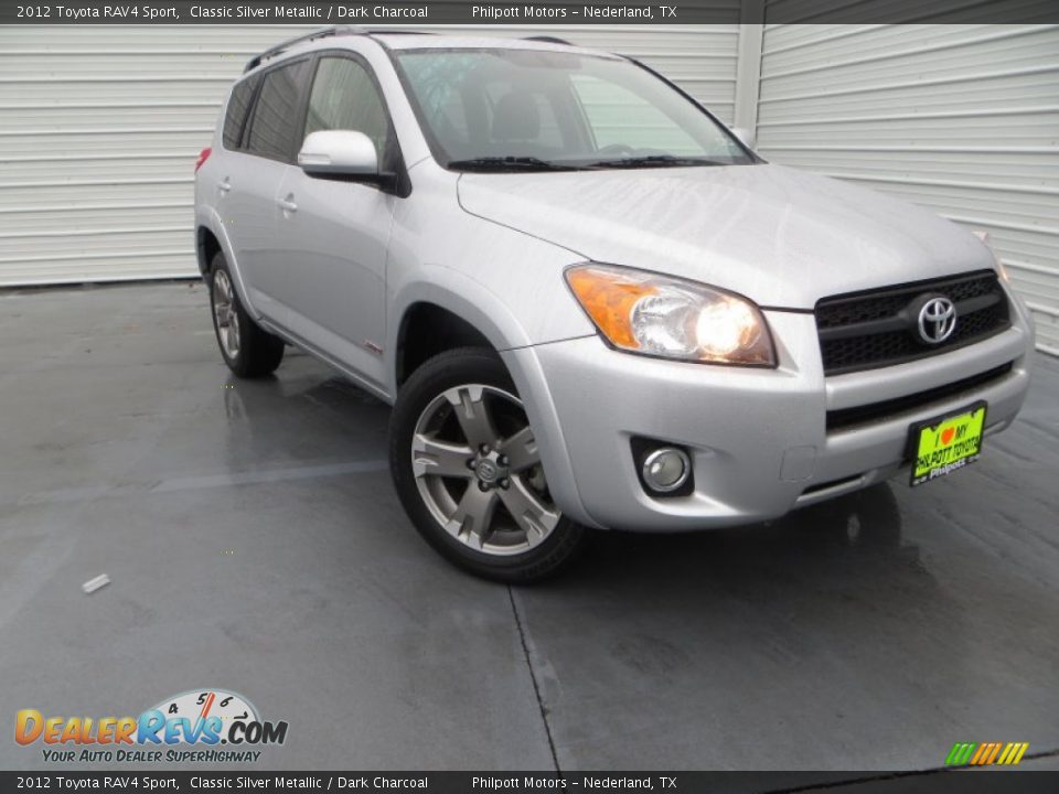 2012 Toyota RAV4 Sport Classic Silver Metallic / Dark Charcoal Photo #2