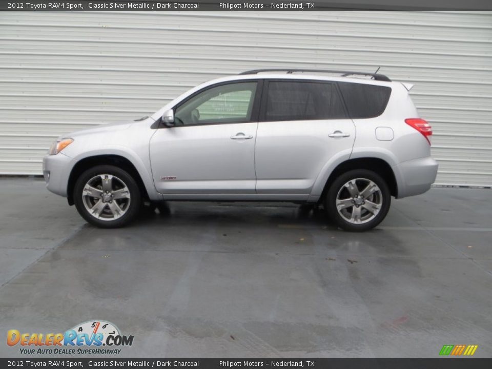 2012 Toyota RAV4 Sport Classic Silver Metallic / Dark Charcoal Photo #6