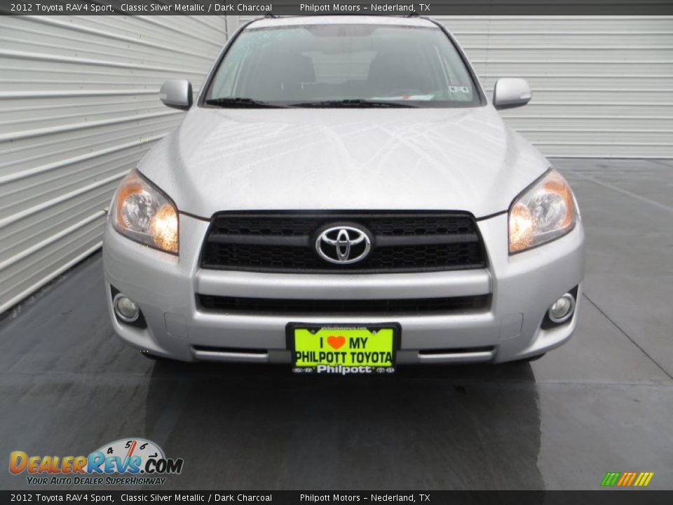 2012 Toyota RAV4 Sport Classic Silver Metallic / Dark Charcoal Photo #8