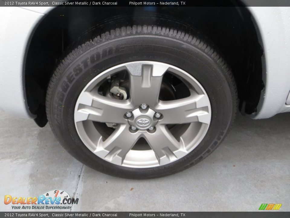 2012 Toyota RAV4 Sport Classic Silver Metallic / Dark Charcoal Photo #13