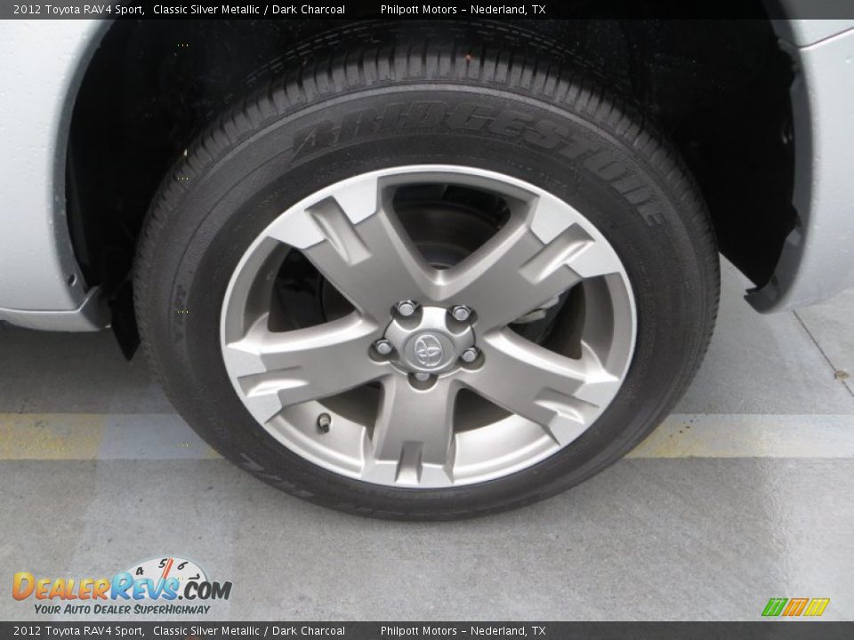 2012 Toyota RAV4 Sport Classic Silver Metallic / Dark Charcoal Photo #14