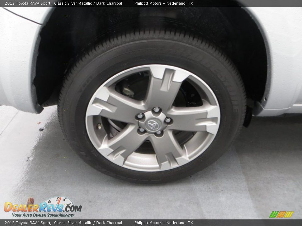 2012 Toyota RAV4 Sport Classic Silver Metallic / Dark Charcoal Photo #15