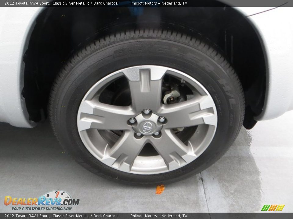 2012 Toyota RAV4 Sport Classic Silver Metallic / Dark Charcoal Photo #16