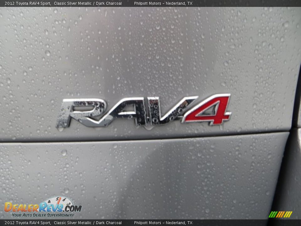 2012 Toyota RAV4 Sport Classic Silver Metallic / Dark Charcoal Photo #19