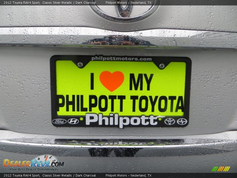 2012 Toyota RAV4 Sport Classic Silver Metallic / Dark Charcoal Photo #20