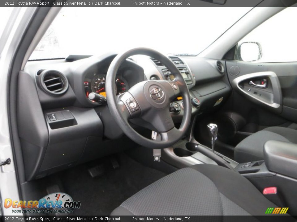 2012 Toyota RAV4 Sport Classic Silver Metallic / Dark Charcoal Photo #33