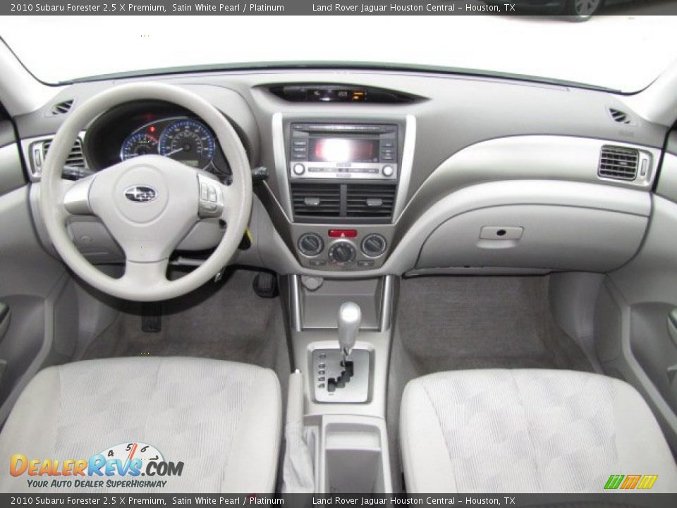 2010 Subaru Forester 2.5 X Premium Satin White Pearl / Platinum Photo #3