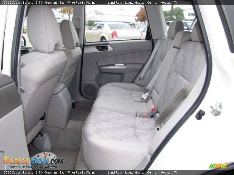 2010 Subaru Forester 2.5 X Premium Satin White Pearl / Platinum Photo #4