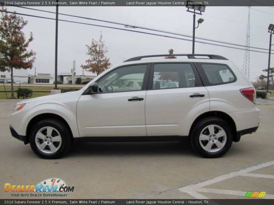2010 Subaru Forester 2.5 X Premium Satin White Pearl / Platinum Photo #7
