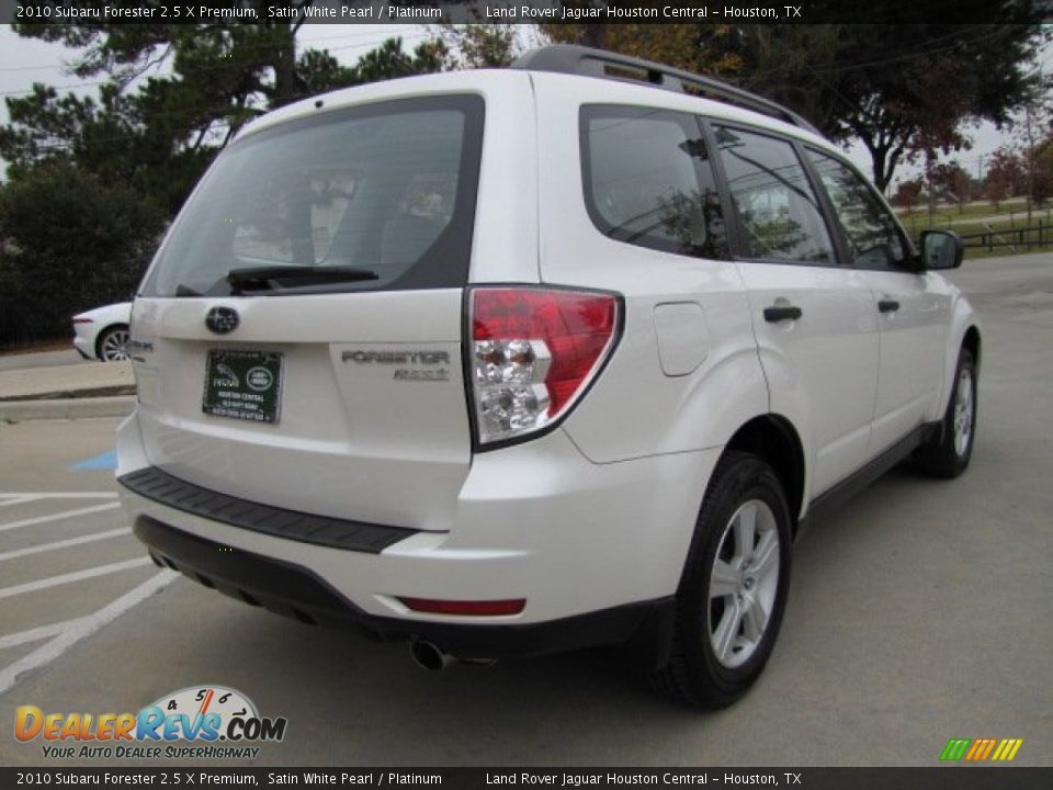 2010 Subaru Forester 2.5 X Premium Satin White Pearl / Platinum Photo #11