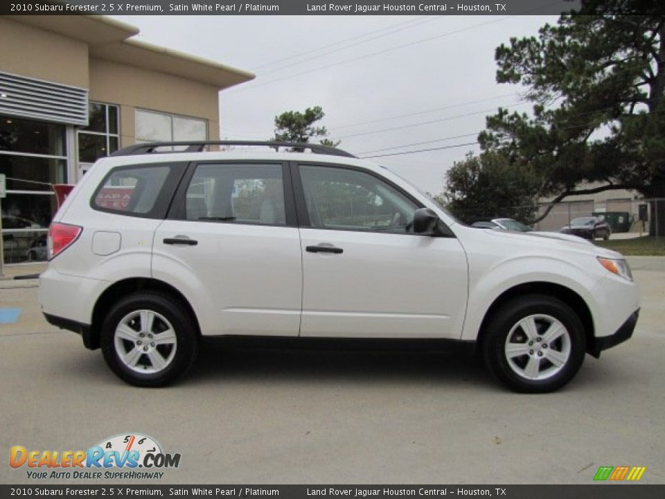 2010 Subaru Forester 2.5 X Premium Satin White Pearl / Platinum Photo #12