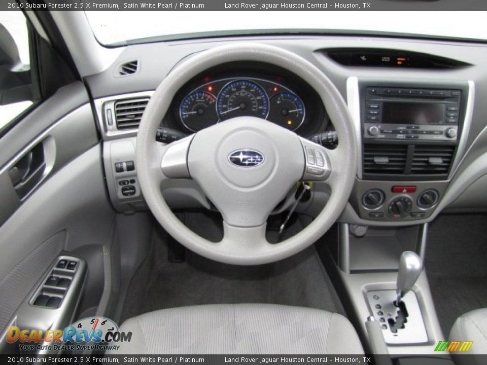 2010 Subaru Forester 2.5 X Premium Satin White Pearl / Platinum Photo #14